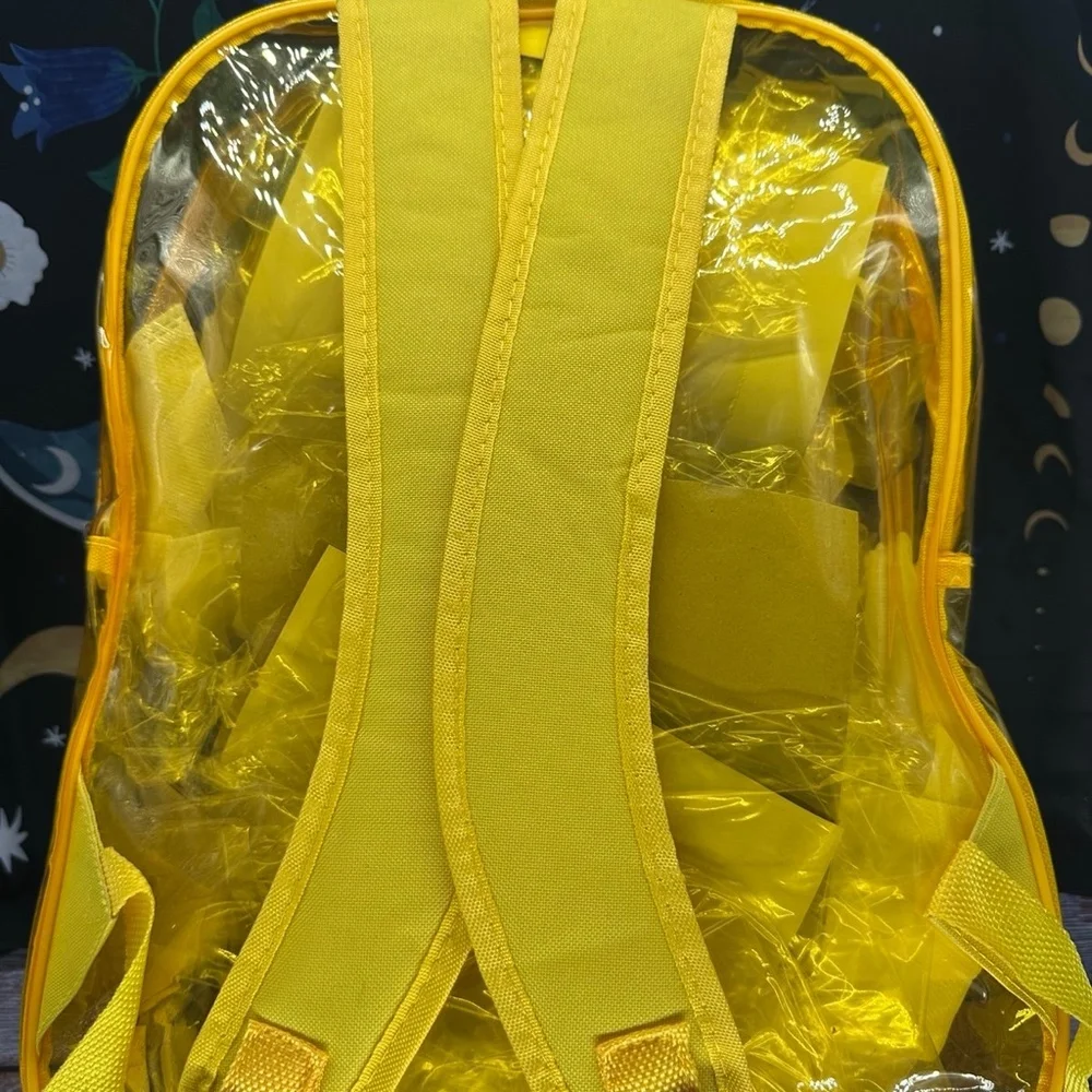 KENDALL + KYLIE | Translucent Yellow Full Size Backpack NWT